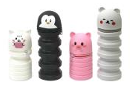 Пенал-підставка для ручкок, розкладний силіконовий, Тваринки 13192