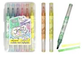 Набір текстовиділювачів з глітером 6шт., що стираються 978-6