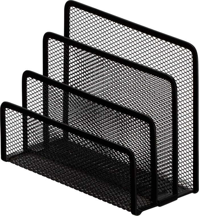 Подставка канцелярська Buromax BM.6210-01 170х80х135мм чорна металева