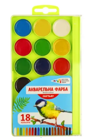 Акварель "Гама" 18 кол., "Craft & Joy" 312086