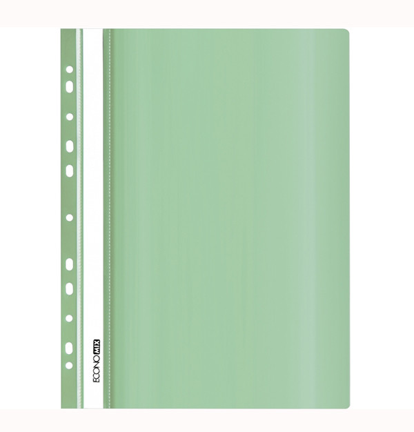 Папка-швидкозшивач А4 Economix E31510-84 з перфорацією, фактура "глянець", м'ятна