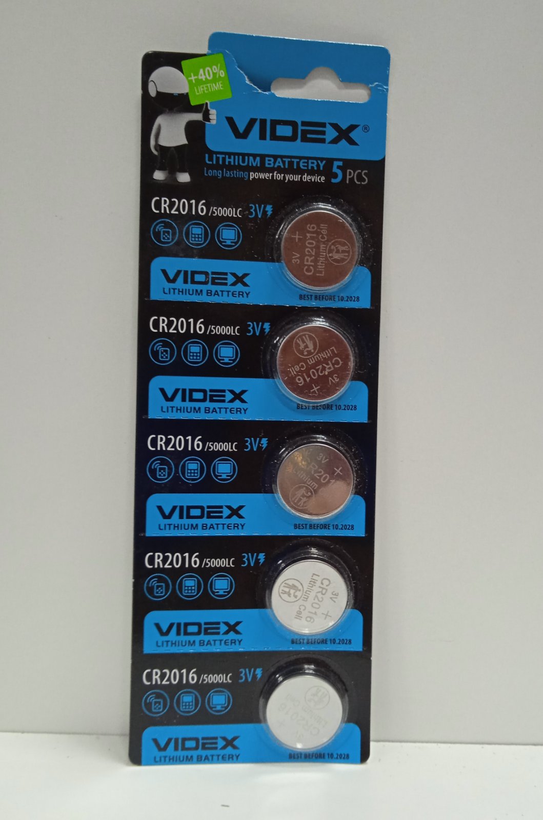 Батарейка Videx 2016  бат 3 V 1 шт