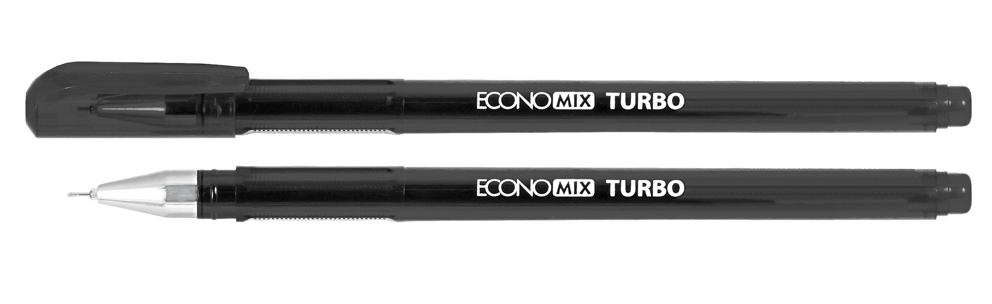 Ручка гелева ECONOMIX E11911-01 TURBO 0,5 мм, чорна