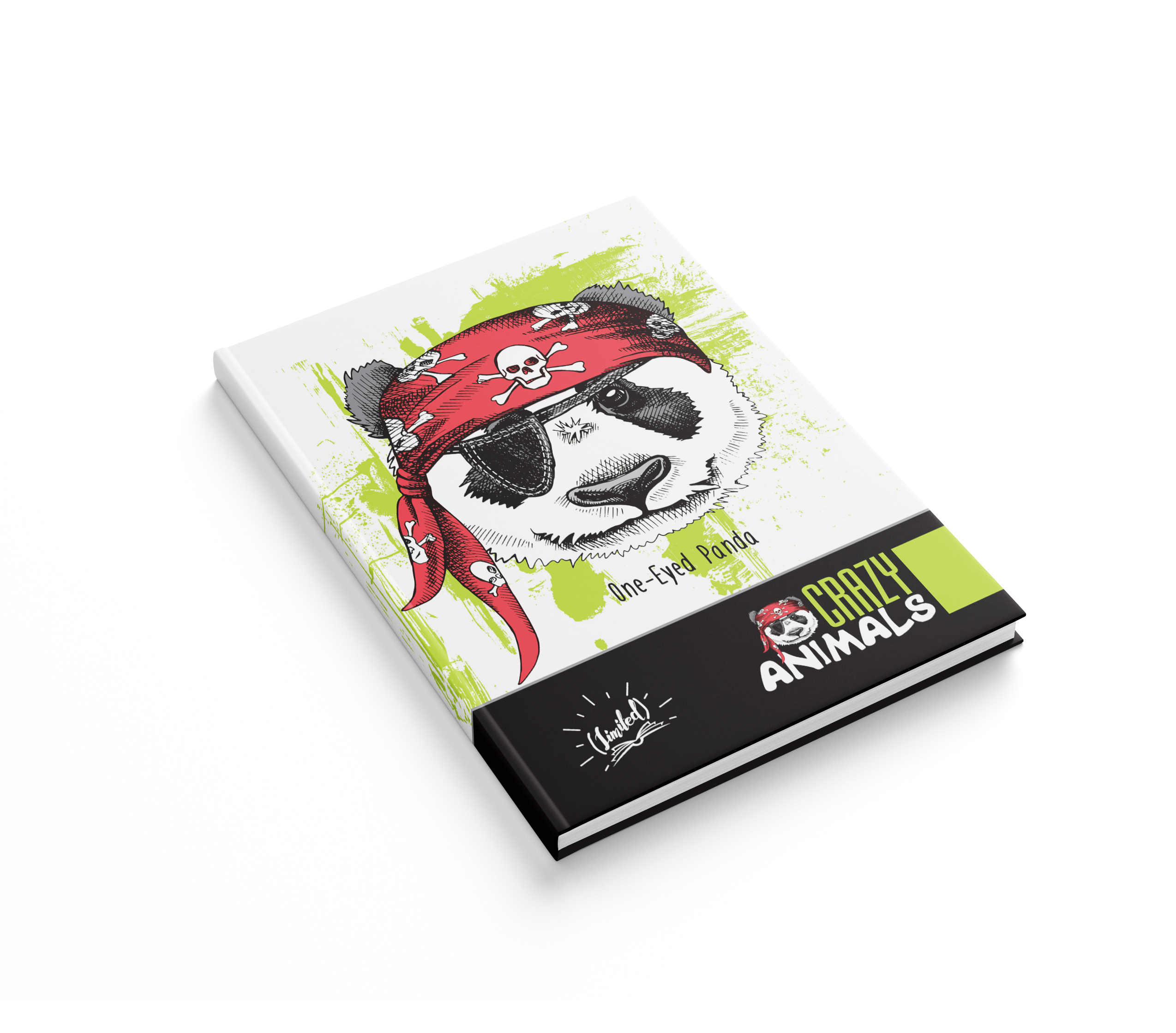 Блокнот Аркуш клітинка 80арк 173х236мм Скажена панда 1В811