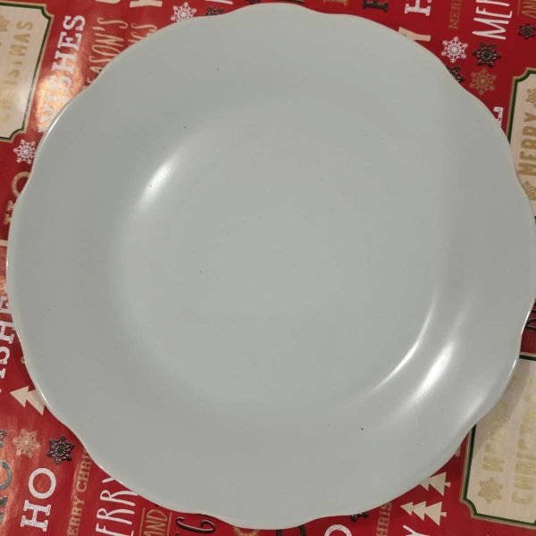 Тарілка 175мм дрібна №7 мілка біла різьблений край