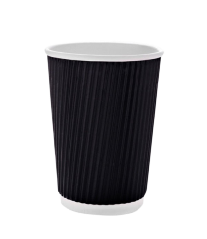 Стакан паперовий гофрований 400 (350 мл), термо, 25шт/уп 1080025