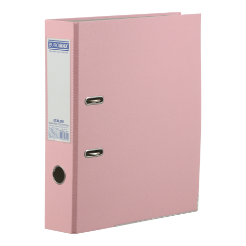 Реєстратор односторонній ETALON А4. PASTEL. 70/75 мм збірний. рожевий