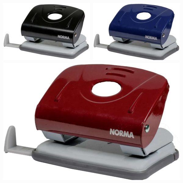 4345 NORMA Діркопробивач металевий  8см., 20арк., з лінійкою