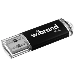 Флеш накопичувач USB 16Gb Wibrand Cougar, Black, USB 2.0 (WI2.0/CU16P1B)