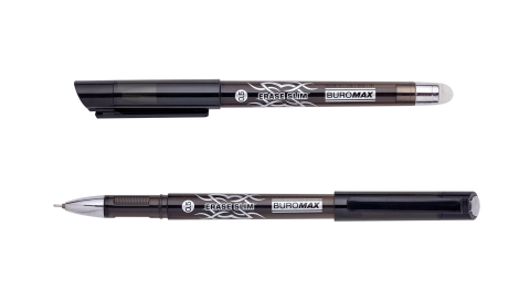 Ручка гелева "пиши-стирай" Erase Slim, чорна, 0.5 mm BM.8300-02