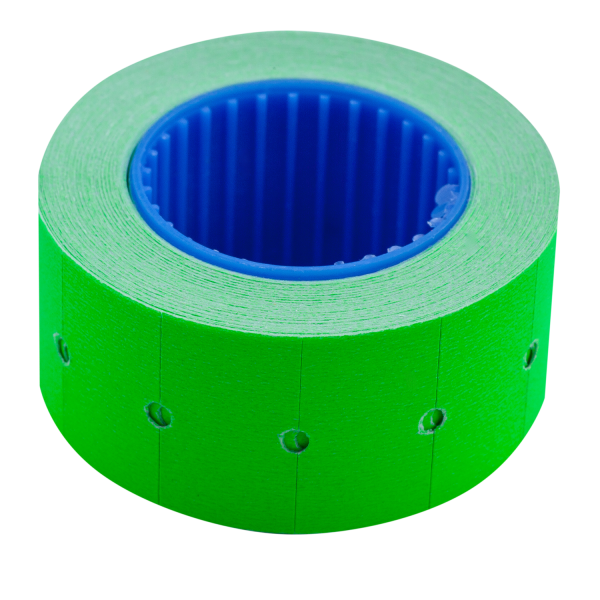 Цінник 22*12мм Buromax прямокутний зелений 6м BM.282101-04