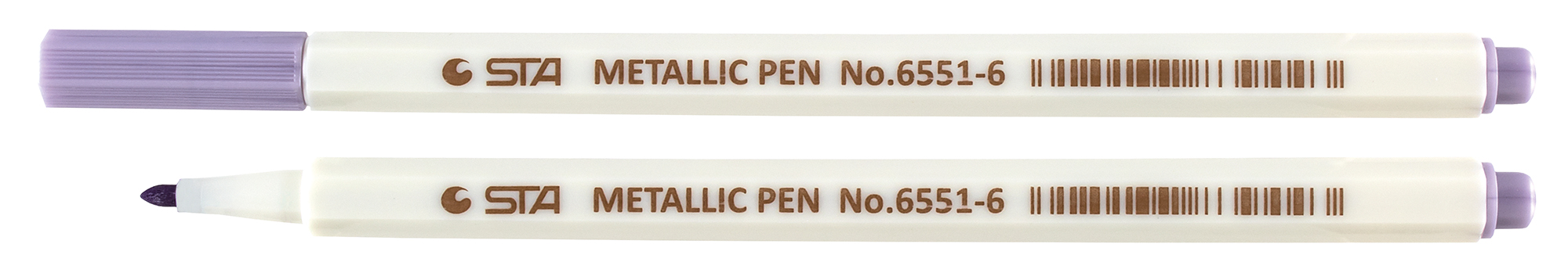 Маркер художественный 1 мм STA Paint фиолетовый металлик, STA6551-M06