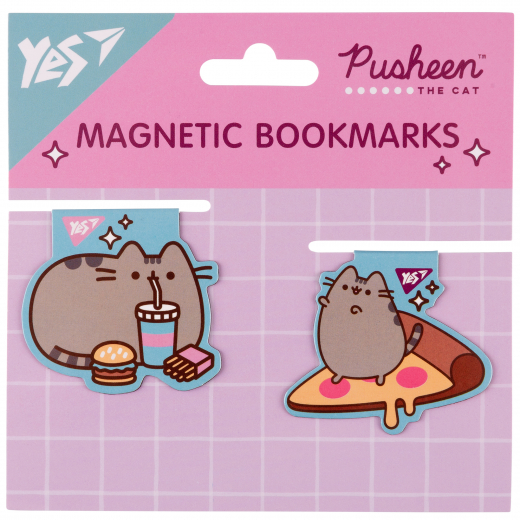 Закладки магнітні Yes "Pusheen food", 2шт
