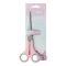 Ножиці PASTEL , 170мм, круглі ручки, рожеві з сірими гумовими вставками