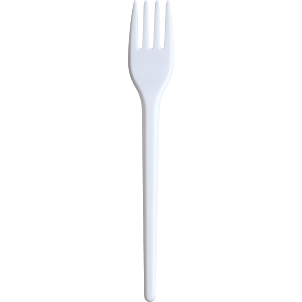 Вилка одноразов бел 17см в уп 100шт