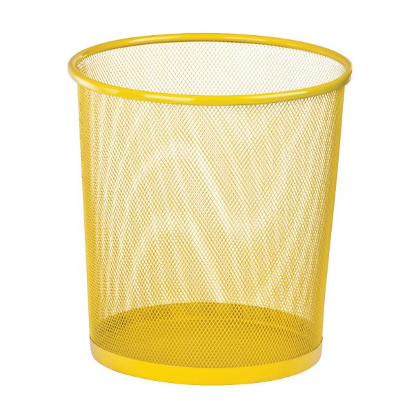 Корзина для паперу Zibi жовта сітка