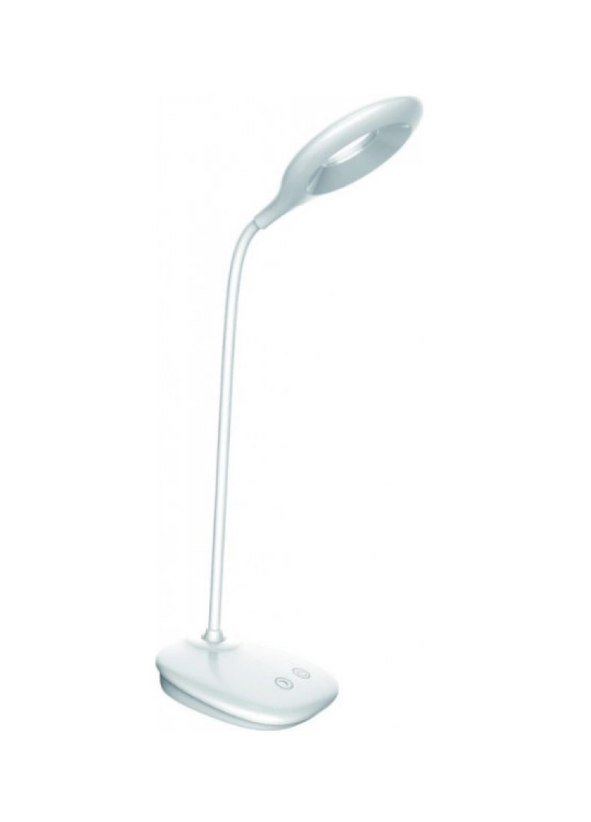 Настільна лампа LED Luxel TL-04W 6W IP20 (Біла) + USB, Нічник