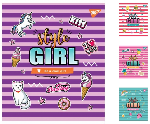 Зошит 24арк  # YES 764304 STYLE GIRL