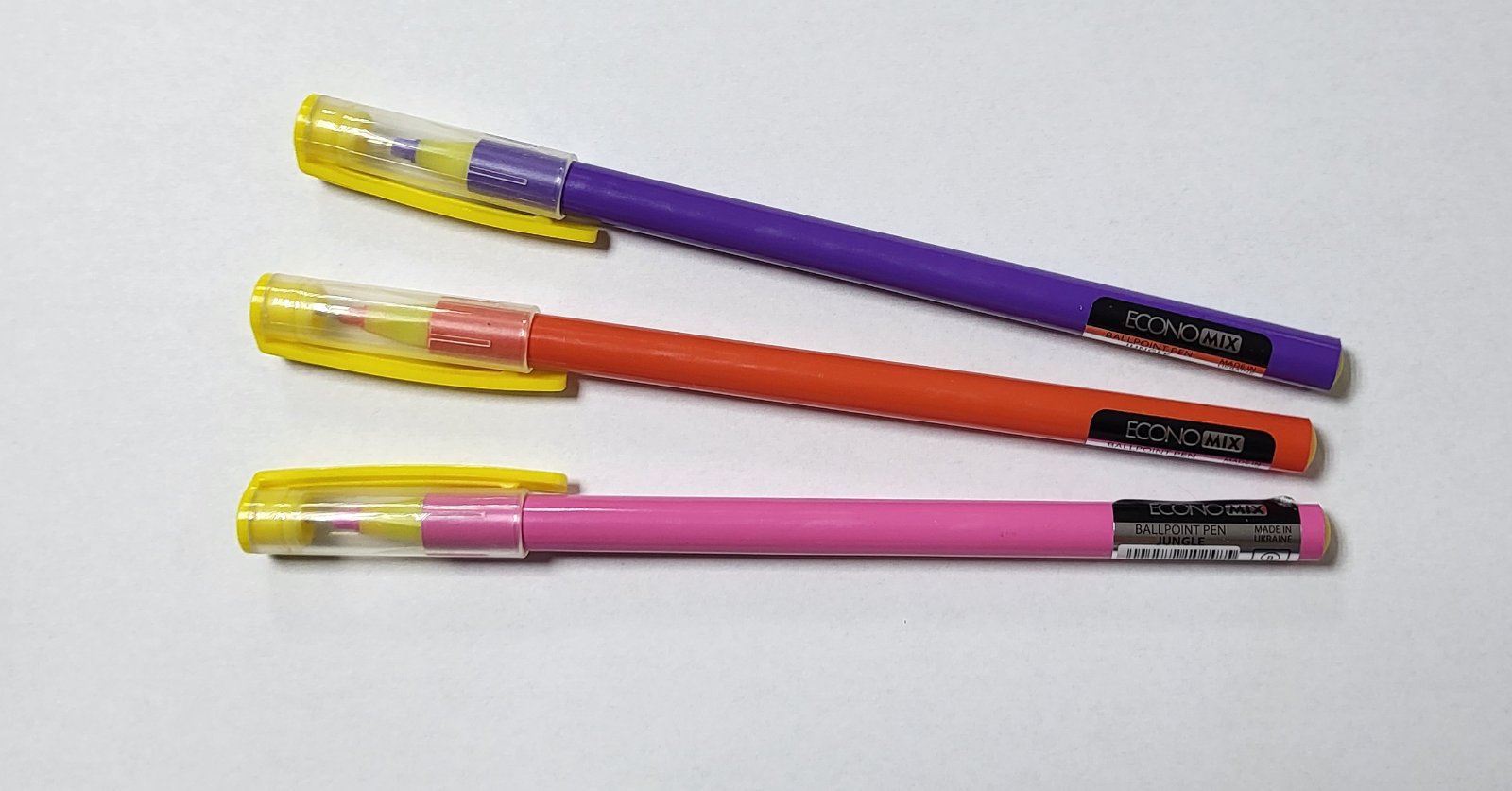 Ручка масляна Economix E10248 JUNGLE 0,7 мм, пише синім