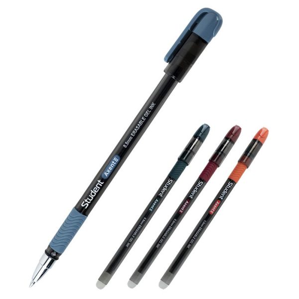 Ручка гелева "пиши-стирай" Student, чорна AG1071-01-A