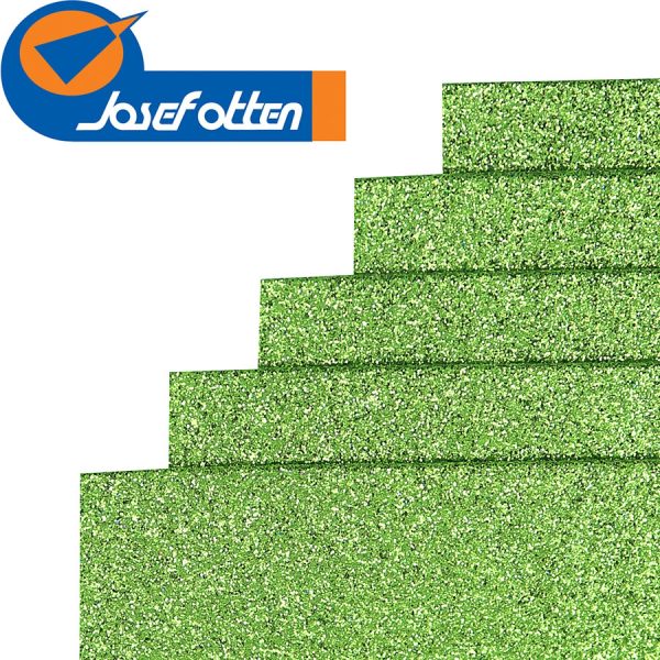 Фоаміран EVA 1.7 ± 0.1MM "Рожево-зелений" GLITTER HQ A4 (21X29.7CM) 17GLA4-051