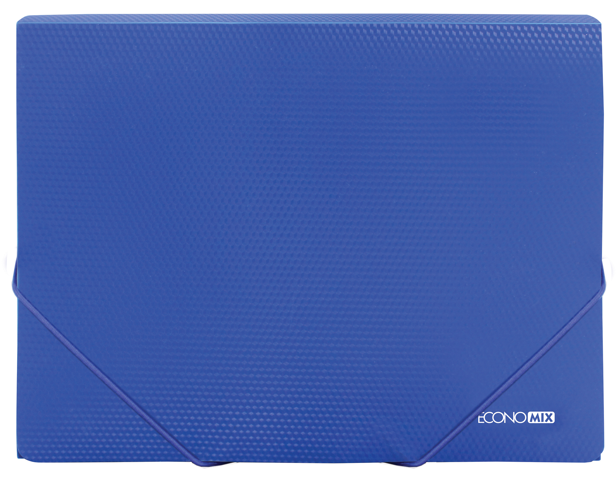 Папка А4 пластикова на гумках, синя E31601-02