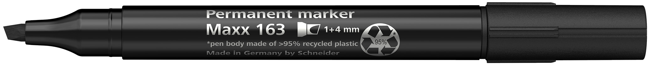 Маркер перманентний SCHNEIDER MAXX 163 1-4 мм, чорний S116301