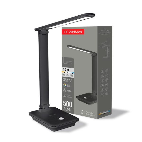 Лампа настільна LED TITANUM TLTF-009B 10W 3000-6500K 22V/25906