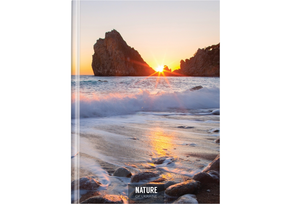 Блокнот "Nature of Ukraine: море", А4, тверда обкл., 96 арк., кліт. O20378-10