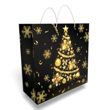 Пакет новорічний ламінований подарунковий (323*323*140) - 34.111