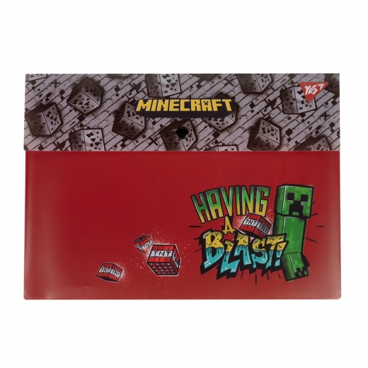 Папка-конверт YES А4 на кнопці "Minecraft"