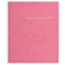 Зошит на пруж. Barocco В5, 80 арк, кл., рожевий, пласт.обкл. BM.2419-610