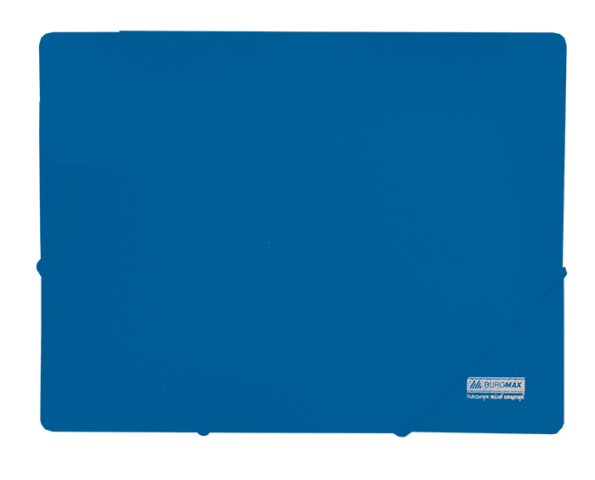 Папка пласт. А4 на гумках, JOBMAX, синій BM.3911-02 Імпорт