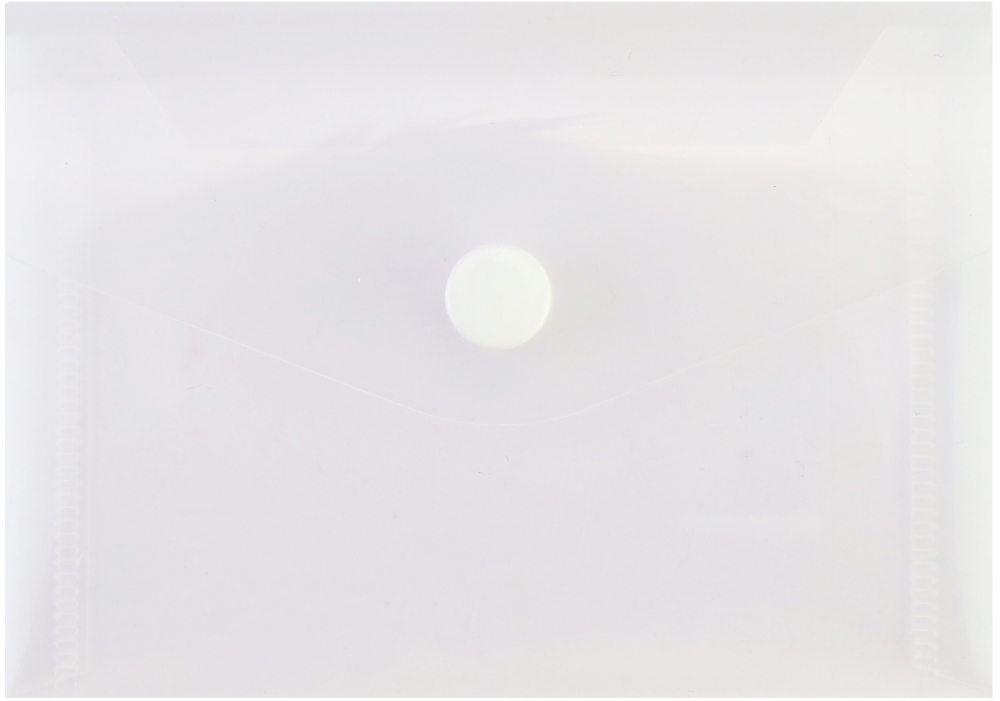 Папка-конверт А7 прозора на кнопці Economix, 180 мкм, фактура "глянець"