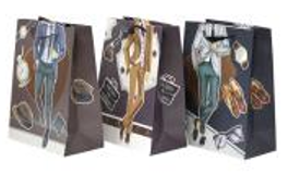 Пакет паперовий 25*32*11см, дизайн для чоловіків 8372M