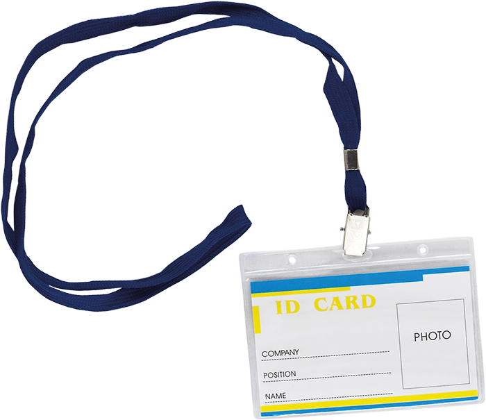 Бейдж горизонтальний со шнурком BuroMax, BM5411