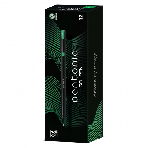 Ручка гелева Pentonic зелена 0,6 мм LINC 420417