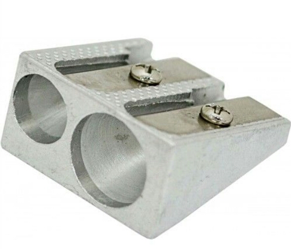 Чинка для олівця 1Вересня металева подвійна 620165