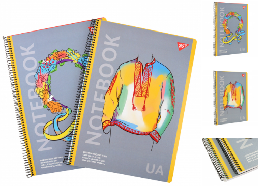 Зошит для записів YES А4 80арк одна спіраль Notebook UA