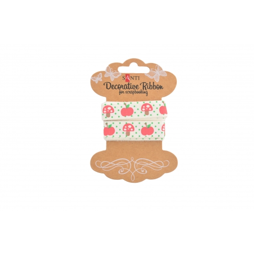 Бавовняна стрічка з малюнком "Літній сад", 2м