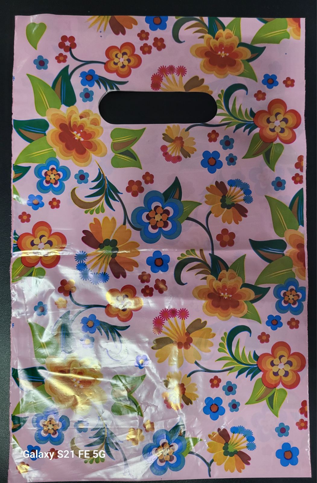 Пакет  22*30 Петриківка з прорізною ручкою