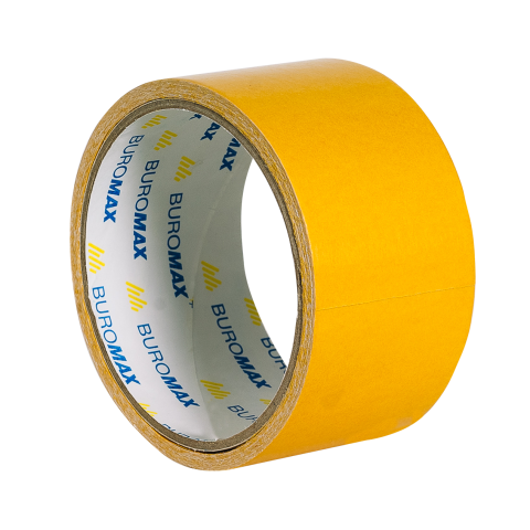 Клейка стрічка двостороння на тканинній основі, 48мм х 5м