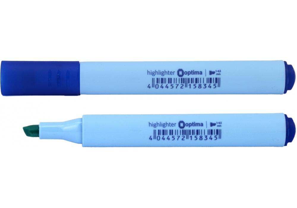 Маркер текстовий трикутний OPTIMA 2-3 мм, синій пастель O15834