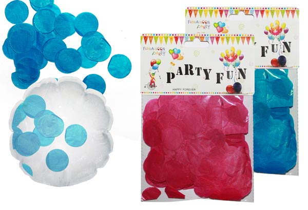 Конфетти для шариков гигантов 8722 круги бумажн цветн 25 гр