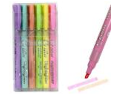 Набір текстовиділювачів з глітером 6 шт H3383