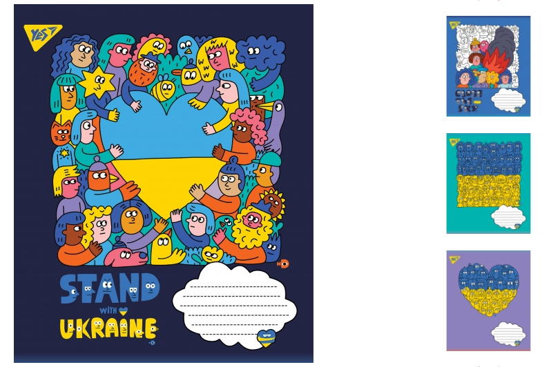 Зошит 96арк= 766251 Ukraine лінія