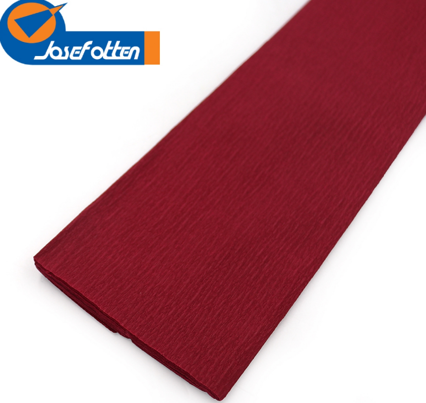 Креп-папір 110%, бордовий 50*200см, осн.50г/м2, общ.105г/м2 KRH110-8002