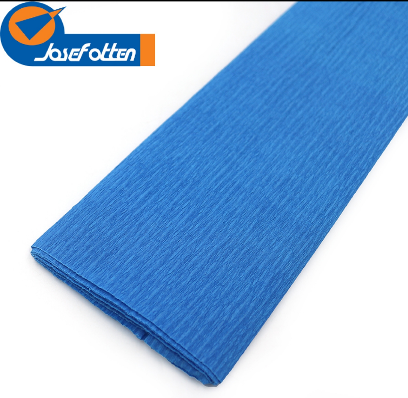 KRH110-8008 Креп-папір 110%, темно-блакитний 50*200см, осн.50г/м2, общ.105г/м2