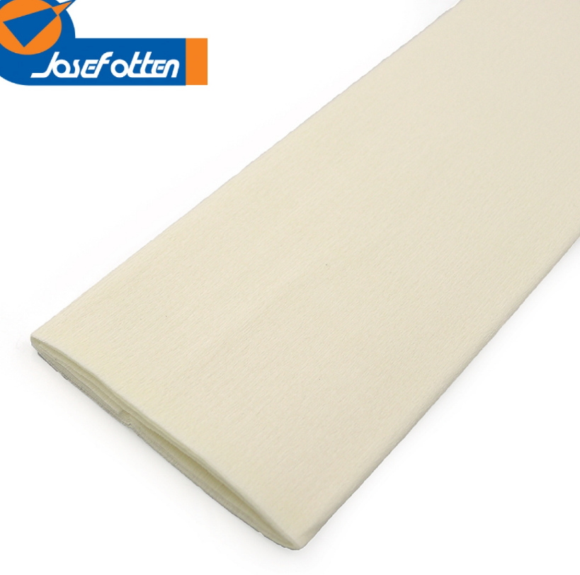 Креп-папір 110%, білий 50*200см, осн.50г/м2, общ.105г/м2