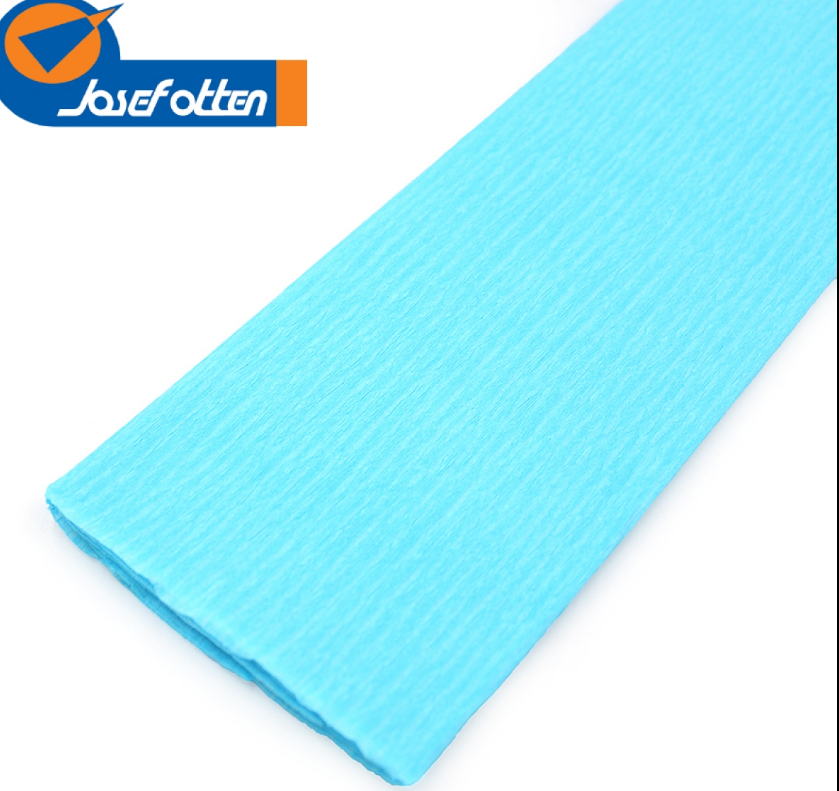 Креп-папір 110%, небесний 50*200см, осн.50г/м2, общ.105г/м2